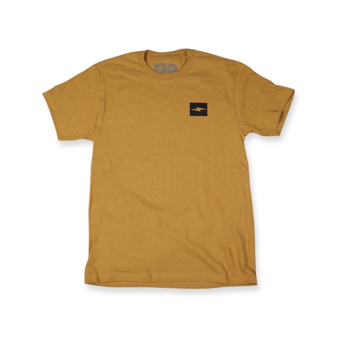 BOLT LOGO TEE ANTIQUE GOLD