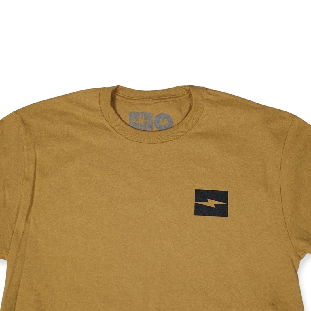 BOLT LOGO TEE ANTIQUE GOLD