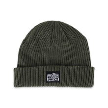 Load image into Gallery viewer, FISHERMAN&#39;S BEANIE (BLACK PAINTER LABEL)
